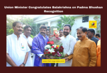 Union Minister Kishan Reddy Congratulates Balakrishna on Padma Bhushan Recognition, Nandamuri Balakrishna, Padma Bhushan award, Kishan Reddy, Basavatarakam Cancer Hospital, Hindupuram MLA, Telugu cinema, social service, NTR legacy, Union Minister congratulates, Balakrishna achievements, Andhra Pradesh, AP Live Updates, Live Updates, Breaking News, Headlines, Live News, Mango News