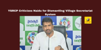 YSRCP, Shivashankar, village secretariat system, Chandrababu Naidu, government services, YS Jagan Mohan Reddy, Gram Swaraj, staff reductions, public access, secretariat employees, Tadepalli, governance, service delivery, Andhra Pradesh.