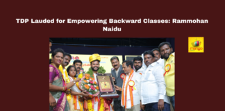 TDP Lauded for Empowering Backward Classes: Rammohan Naidu, Amaravati news, TDP BC schemes, NTR contributions, Kinjarapu Rammohan Naidu, Chandrababu Naidu initiatives, BC empowerment, Andhra Pradesh politics, Guntur meeting, YSRCP criticism, BC welfare programs, Andhra Pradesh, AP Live Updates, AP Politics, Political News, Live Updates, Breaking News, Headlines, Live News, Mango News