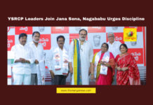 Andhra Pradesh Politics, Jana Sena new recruits, Jana Sena opportunities, Jana Sena party discipline, Jana Sena public welfare, Mangalagiri Jana Sena office, Nagababu speech, Nagababu welcomes leaders, Pawan Kalyan principles, YSRCP leaders join Jana Sena, Mango News