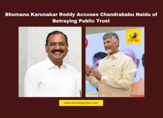 Bhumana Karunakar Reddy Accuses Chandrababu Naidu of Betraying Public Trust, Bhumana Karunakar Reddy, Chandrababu Naidu, YSR Congress Party, Andhra Pradesh politics, Thalli ki Vandanam, state debt, welfare programs, public trust, Jagan Mohan Reddy, belt shops, political corruption, Andhra Pradesh, AP Live Updates, AP Politics, Political News, Live Updates, Breaking News, Headlines, Live News, Mango News