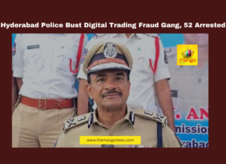 Hyderabad Police Bust Digital Trading Fraud Gang, 52 Arrested, Hyderabad Crime, Cyber Fraud, Digital Trading Scam, WhatsApp Scam, Facebook Fraud, Online Trading Fraud, Hyderabad Police, Mule Accounts, Cybercrime Awareness, Cyber Security, Hyderabad News Updates, Telangana, TS Live Updates, TS Political News, Political News, Mango News