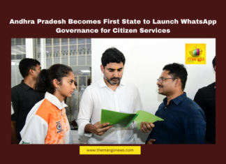 Andhra Pradesh Becomes First State to Launch WhatsApp Governance for Citizen Services, Andhra Pradesh, WhatsApp Governance, Digital Governance, Chandrababu Naidu, Nara Lokesh, Citizen Services, Government Schemes, Public Grievances, Tourism Booking, Online Bill, Andhra Pradesh, AP Live Updates, AP Politics, Political News, Live Updates, Breaking News, Headlines, Live News, Mango News