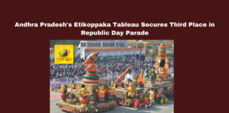 Andhra Pradesh's Etikoppaka Tableau Secures Third Place in Republic Day Parade, Andhra Pradesh, Republic Day Parade, Atikoppaka Dolls, Best Tableau, Defence Ministry, MyGov Voting, Uttar Pradesh, Tripura, Jammu Kashmir Rifles, Delhi Police, Chandrababu Naidu, Andhra Pradesh, AP Live Updates, AP Politics, Political News, Live Updates, Breaking News, Headlines, Live News, Mango News