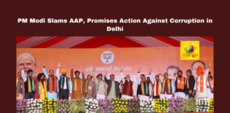 PM Modi Slams AAP, Promises Action Against Corruption in Delhi, Narendra Modi, AAP, Delhi Elections, BJP, Housing for Poor, Corruption, CAG Report, Yamuna Pollution, Arvind Kejriwal, Assembly Polls, Mango News
