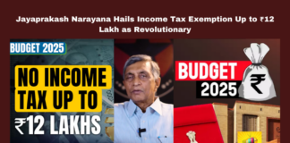 JayaprakashNarayana, IncomeTaxExemption, UnionBudget2025, MiddleClassRelief, EconomicReform, FinancialGrowth, TaxReforms, BJPBudget, PurchasingPower, IndianEconomy