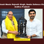 Nara Lokesh Meets Rajnath Singh, Seeks Defence Cluster for Andhra Pradesh, Nara Lokesh, Rajnath Singh, Andhra Pradesh, Defence Cluster, TDP, NDA, Amaravati, Polavaram, Modi Government, Vikasit Bharat, Andhra Pradesh, AP Live Updates, AP Politics, Political News, Live Updates, Breaking News, Headlines, Live News, Mango News