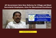 Andhra Pradesh reforms, Gram Ward Secretariats, Dola Sribala Veeranjaneyaswamy, trade union meeting, government employee rationalization, Panchayat partnerships, educational excellence, student health, gurukula pass rate, BR Ambedkar Gurukula, service rules, AP government initiatives