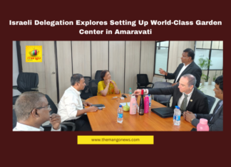 Amaravati, Israeli delegation, garden center, horticulture, sustainable farming, urban development, Green Tech Limited, Andhra Pradesh, Vijayawada, agricultural innovation, Amaravati Development Corporation, international collaboration.