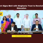 Andhra Pradesh education, MoU, Singhania Trust, Nara Lokesh, curriculum reform, teacher training, digital education, global standards, Tirupati schools, student employability, academic excellence.