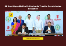 Andhra Pradesh education, MoU, Singhania Trust, Nara Lokesh, curriculum reform, teacher training, digital education, global standards, Tirupati schools, student employability, academic excellence.