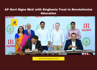 Andhra Pradesh education, MoU, Singhania Trust, Nara Lokesh, curriculum reform, teacher training, digital education, global standards, Tirupati schools, student employability, academic excellence.