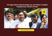YS Jagan Mohan Reddy, Vallabhaneni Vamsi arrest, Andhra Pradesh law and order, YSRCP, Chandrababu Naidu, TDP government, false cases, political misuse, Satyavardhan, Gannavaram TDP office attack, Dalit rights, Andhra Pradesh politics, police misconduct, fabricated cases, YSRCP protest.