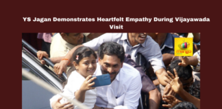 YS Jagan, empathy, Vijayawada, YSR Congress, public engagement, political compassion, leader kindness, memorable moment, youth inspiration, heartfelt gesture, compassionate leadership.