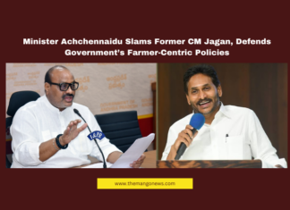 Achchennaidu, YS Jagan Mohan Reddy, Andhra Pradesh politics, farmer welfare, Mirchi Yard Guntur, agriculture sector, Rayalaseema, chilli crop prices, fertilizer buffer stock, natural calamities, farmer compensation, Andhra Pradesh government, media conference, political criticism, Amaravati news.
