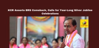 KCR, BRS Silver Jubilee, Telangana Politics, Congress Government, Telangana Development, BRS Membership Drive, Political Strategy, By-Elections, Telangana Bhavan, KCR Public Meeting