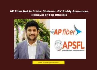 AP Fiber Net in Crisis: Chairman GV Reddy Announces Removal of Top Officials, AP Fiber Net, GV Reddy, Dinesh Kumar, GST Fine, Financial Irregularities, Amaravati, Andhra Pradesh, Government Inquiry, Salary Scam, Fiber Net Crisis, Andhra Pradesh, AP Live Updates, AP Politics, Political News, Live Updates, Breaking News, Headlines, Live News, Mango News