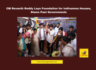 CM Revanth Reddy Lays Foundation for Indiramma Houses, Slams Past Governments, Telangana, Revanth Reddy, Palamuru Projects, Indiramma Houses, KCR, Telangana Politics, Krishna Water Dispute, Land Acquisition, Congress Government, Kishan Reddy, Telangana, TS Live Updates, TS Political News, Political News, Mango News