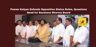 Pawan Kalyan Defends Opposition Status Rules, Questions Need for Sanatana Dharma Board, Pawan Kalyan, Jana Sena, Andhra Pradesh Politics, Opposition Status, YSRCP, NDA Government, Chandrababu Naidu, Sanatana Dharma, Pepper Farmers, Assembly Protocol, Andhra Pradesh, AP Live Updates, AP Politics, Political News, Live Updates, Breaking News, Headlines, Live News, Mango News