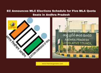 EC Announces MLC Elections Schedule for Five MLA Quota Seats in Andhra Pradesh EC Announces MLC Elections Schedule for Five MLA Quota Seats in Andhra Pradesh, Andhra Pradesh MLC Elections, Election Commission, MLA Quota MLC, YSRCP, TDP Alliance, Janga Krishnamurthy, Yanamala Ramakrishnudu, Chandrababu Naidu, Andhra Pradesh Politics, MLC Nomination, Andhra Pradesh, AP Live Updates, AP Politics, Political News, Live Updates, Breaking News, Headlines, Live News, Mango News