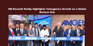 CM Revanth Reddy Highlights Telangana’s Growth as a Global Biotech Hub, Telangana, Revanth Reddy, Amgen, Biotech Hub, Pharma Industry, Life Sciences, Investment in Telangana, Economic Growth, Global Innovation, Hyderabad, Hyderabad Live Updates, Latest Hyderabad News, Telangana, TS Politics, TS Live Updates, Political News, Mango News