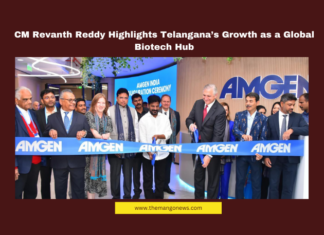 CM Revanth Reddy Highlights Telangana’s Growth as a Global Biotech Hub CM Revanth Reddy Highlights Telangana’s Growth as a Global Biotech Hub, Telangana, Revanth Reddy, Amgen, Biotech Hub, Pharma Industry, Life Sciences, Investment in Telangana, Economic Growth, Global Innovation, Hyderabad, Hyderabad Live Updates, Latest Hyderabad News, Telangana, TS Politics, TS Live Updates, Political News, Mango News