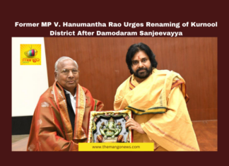 Former MP V. Hanumantha Rao Urges Renaming of Kurnool District After Damodaram Sanjeevayya Former MP V. Hanumantha Rao Urges Renaming of Kurnool District After Damodaram Sanjeevayya, Andhra Pradesh, Pawan Kalyan, V Hanumantha Rao, Damodaram Sanjeevayya, Kurnool, District Renaming, Chandrababu Naidu, Janasena Party, Social Welfare, Political Legacy, Andhra Pradesh, AP Live Updates, AP Politics, Political News, Live Updates, Breaking News, Headlines, Live News, Mango News