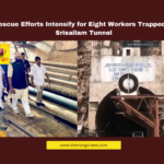 Rescue Efforts Intensify for Eight Workers Trapped in Srisailam Tunnel, Srisailam, SLBC tunnel, rescue operations, NDRF, Navy, Army, HYDRA, tunnel collapse, TBM blockage, mud accumulation, Uttam Kumar Reddy, SLBC Tunnel, Tunnel Operations, SLBC, Rescue Personnel, SLBC Tunnel Operations, SLBC, Telangana Tunnel Mishap, Telangana Tunnel Collapse, Hyderabad, Hyderabad Live Updates, Latest Hyderabad News, Telangana, TS Politics, TS Live Updates, Political News, Mango News