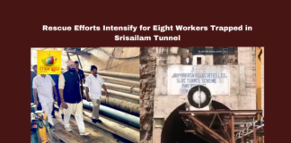 Rescue Efforts Intensify for Eight Workers Trapped in Srisailam Tunnel, Srisailam, SLBC tunnel, rescue operations, NDRF, Navy, Army, HYDRA, tunnel collapse, TBM blockage, mud accumulation, Uttam Kumar Reddy, SLBC Tunnel, Tunnel Operations, SLBC, Rescue Personnel, SLBC Tunnel Operations, SLBC, Telangana Tunnel Mishap, Telangana Tunnel Collapse, Hyderabad, Hyderabad Live Updates, Latest Hyderabad News, Telangana, TS Politics, TS Live Updates, Political News, Mango News