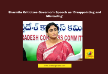 Sharmila Criticizes Governor’s Speech as ‘Disappointing and Misleading’, Andhra Pradesh Politics, Y.S. Sharmila, AP Assembly Speech, Governor’s Address, Congress vs NDA, Super Six Schemes, Job Calendar Demand, Farmers Welfare AP, AP Government Criticism, Amaravati News, Andhra Pradesh, AP Live Updates, AP Politics, Political News, Live Updates, Breaking News, Headlines, Live News, Mango News