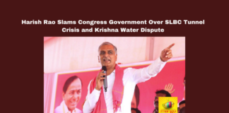 Harish Rao Slams Congress Government Over SLBC Tunnel Crisis and Krishna Water Dispute, Harish Rao, SLBC Tunnel, Telangana Congress, Krishna Water Dispute, AP Water Diversion, BRS, Andhra Pradesh Projects, Banakacharla Project, KRMB, Water Rights, Telangana Politics, Hyderabad, Hyderabad Live Updates, Latest Hyderabad News, Telangana, TS Politics, TS Live Updates, Political News, Mango News