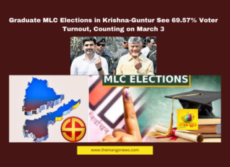 Graduate MLC Elections in Krishna-Guntur See 69.57% Voter Turnout, Counting on March 3, AP MLC Elections, Krishna-Guntur MLC, Graduate Elections, Alapati Rajendraprasad, KS Lakshmana Rao, PDF vs TDP, AP Politics, Voter Turnout, Election Results, Guntur AC College, Andhra Pradesh, AP Live Updates, AP Politics, Political News, Live Updates, Breaking News, Headlines, Live News, Mango News