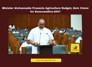 Minister Atchannaidu Presents Agriculture Budget, Sets Vision for Swarnandhra-2047, AP Agriculture Budget, Achchennaidu, Swarnandhra 2047, Viksit Bharat 2047, Andhra Pradesh Economy, Farmer Welfare, Agricultural Development, AP Budget 2025, Rural Growth, Economic Reforms, Andhra Pradesh, AP Live Updates, AP Politics, Political News, Live Updates, Breaking News, Headlines, Live News, Mango News