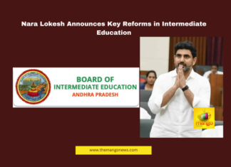 Nara Lokesh education reforms, AP intermediate syllabus change, Andhra Pradesh junior college admissions, AP inter exam schedule, Intermediate Board meeting decisions, Government junior colleges reforms, AP inter curriculum update, Mathematics A-B single subject, Botany Zoology merged subject, M.Bi.PC course approval