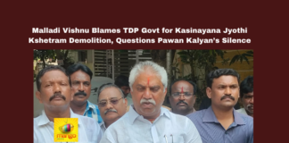 Kasinayana Jyothi Kshetram demolition, Malladi Vishnu YSRCP, Pawan Kalyan forest ministry, Andhra Pradesh religious sites, Hindu temple protection AP, TDP government criticism, Nara Lokesh apology, Chandrababu Naidu temple demolitions, Andhra Pradesh politics, Sanatana Dharma controversy