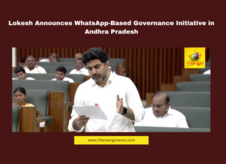 Lokesh Announces WhatsApp-Based Governance Initiative in Andhra Pradesh AP WhatsApp governance, Nara Lokesh IT initiatives, Mana Mitra services, AP digital transformation, Chandrababu Naidu governance, WhatsApp government services, AI in public services, Andhra Pradesh e-governance, QR code security AP, TTD digital services