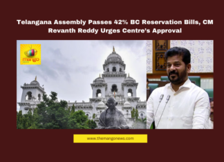 Telangana Assembly Passes 42% BC Reservation Bills, CM Revanth Reddy Urges Centre’s Approval Telangana BC reservation, Telangana Assembly bills, BC reservation 42%, CM Revanth Reddy, Ponnam Prabhakar, caste census Telangana, Rahul Gandhi social justice, Telangana government policies, Telangana Legislative Assembly, Telangana SC classification