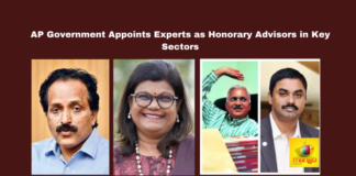 AP Government Advisors, Suchitra Ella, Satish Reddy, KPC Gandhi, Sridhara Panikkar Somnath, Aerospace and Defense AP, Handicrafts Development AP, Forensic Science AP, Space Technology AP, Industrial Growth Andhra Pradesh.