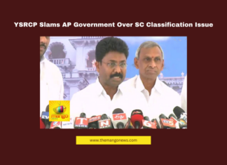 YSRCP Slams AP Government Over SC Classification Issue SC classification Andhra Pradesh, YSRCP SC welfare, Chandrababu Naidu SC policy, Mala Madiga reservations, AP government criticism, Rajiv Ranjan Mishra Commission, SC sub-categorization, Andhra Pradesh politics, SC empowerment, Adimulapu Suresh statement