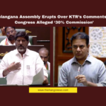 Telangana Assembly Erupts Over KTR’s Comments on Congress Alleged ‘30% Commission’ Telangana Assembly, KTR comments, Congress corruption allegations, Telangana politics, BRS vs Congress, Bhatti Vikramarka, Telangana government, BJP Telangana, Hyderabad political news, Assembly walkout