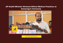 AP Health Minister Stresses Ethical Medical Practices at Swearing-in Ceremony,Mango News,AP Health Minister, AP Medical Council, doctor-patient interaction, healthcare ethics, medical council swearing-in, NMC regulations, normal delivery awareness, NTR Health University, Satyakumar Yadav, unnecessary medical tests,AP News,AP,AP Latest News,Andra Pradesh,Ethical Medical Practices,AP Health Minister Stresses Ethical Medical Practices