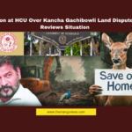 Tension at HCU Over Kancha Gachibowli Land Dispute, CM Reviews Situation,Mango News,BJYM ABVP protest, HCU land dispute, HCU students, hyderabad news, Hyderabad Protests, Kancha Gachibowli, PIL High Court, Telangana CM Revanth Reddy, Telangana Congress, Telangana Government,Kancha Gachibowli Land Dispute,HCU,HCU Land Dispute News,HCU News,HCU Latest News,Telangana Government's Decision On HCU Land Sparks Controversy,University Of Hyderabad,CM Revanth Reddy,CM Revanth Reddy Latest News,CM Revanth Reddy News,Telangana,Telangana News,Telangana Latest News