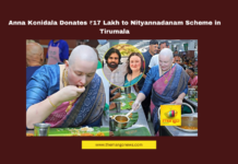 Anna Konidala, Tirumala Donation, Pawan Kalyan Family, Nityannadanam, TTD, Mark Shankar, Annaprasadam Service, Tirumala Temple, Suprabhata Seva, Venkateswara Swamy Darshan