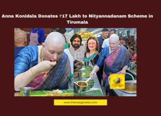 Anna Konidala, Tirumala Donation, Pawan Kalyan Family, Nityannadanam, TTD, Mark Shankar, Annaprasadam Service, Tirumala Temple, Suprabhata Seva, Venkateswara Swamy Darshan