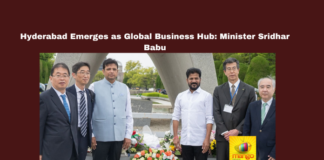 Hyderabad Business Hub, Sridhar Babu, Global Capability Centers, Hyderabad Commercial Growth, Telangana GDP Goal, Citizens Financial Group, Cognizant Technologies, Hyderabad Investment News, Telangana Employment, International Companies in Hyderabad