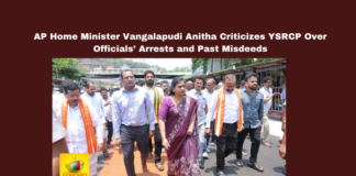 Vangalapudi Anitha news, AP Home Minister statement, PSR Anjaneyulu arrest, Vijayawada news updates, TDP vs YSRCP, Jagan Mohan Reddy criticism, AP political developments, Anitha press meet Vijayawada, CID harassment allegations, Andhra Pradesh latest news