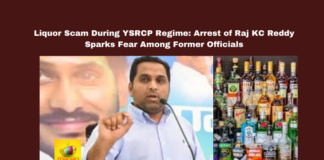 Raj KC Reddy arrest, liquor scam Andhra Pradesh, YSRCP liquor scandal, Jagan Mohan Reddy controversy, APSBCL scam news, SIT investigation AP, Mithun Reddy SIT inquiry, Vijaya Sai Reddy questioned, liquor policy scam, Andhra Pradesh political news