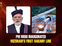 PM Modi Inaugurated Mizoram’s First Railway Line
