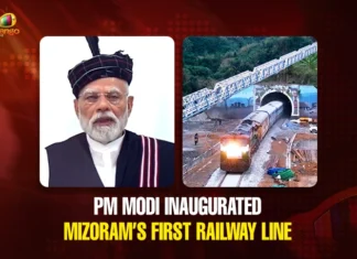 PM Modi Inaugurated Mizoram’s First Railway Line