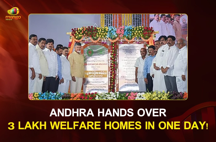 Andhra Hands Over 3 Lakh Welfare Homes in One Day